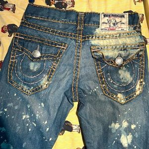 AUTHENTIC TRUE RELIGION JEANS STRAIGHT W/ FLAP SUPER T